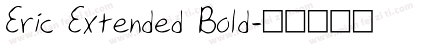 Eric Extended Bold字体转换